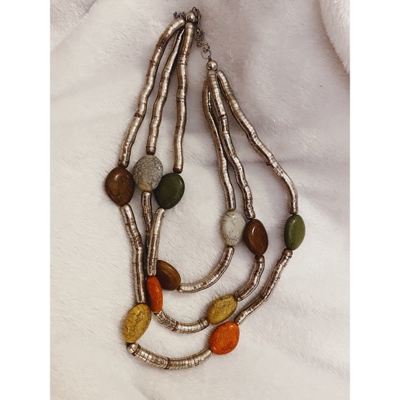 Huge Vintage Boho Statement Necklace - Picture 3 of 7